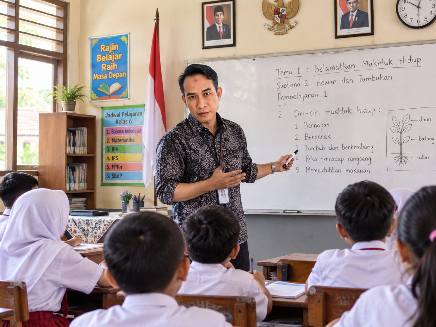 Ilustrasi Asisten Guru